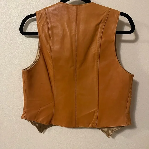Vintage Karen Silton Suede Tan Vest - Picture 11 of 11